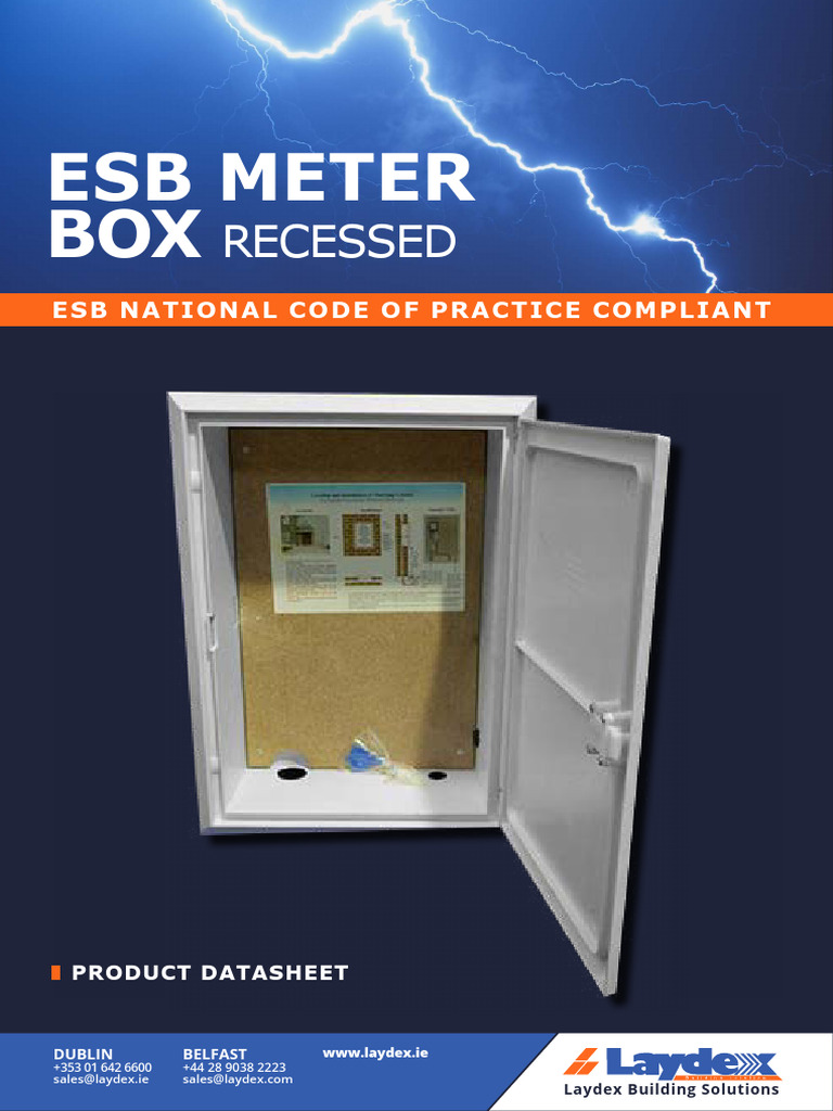 ESB Meter Box Specifications and Requirements | PDF | Pipe (Fluid ...
