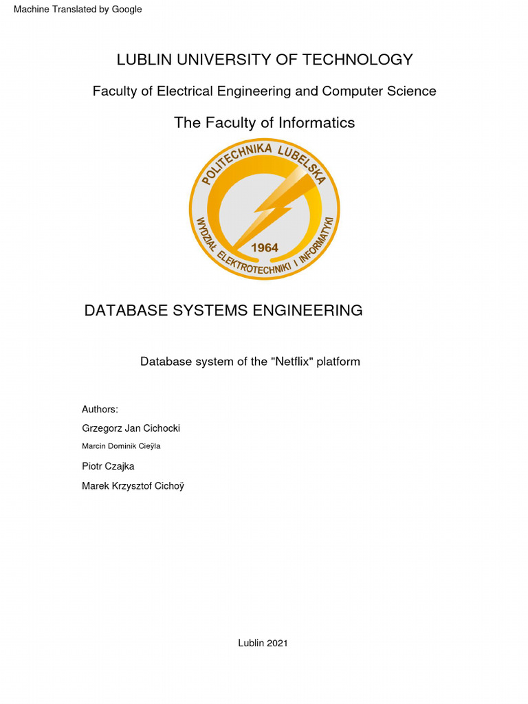 Netflix Database System Overview | PDF | Postgre Sql | Databases
