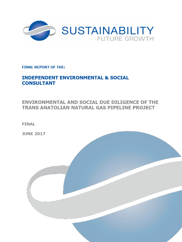 ESDD Report: Trans Anatolian Pipeline | PDF | Environmental Impact ...