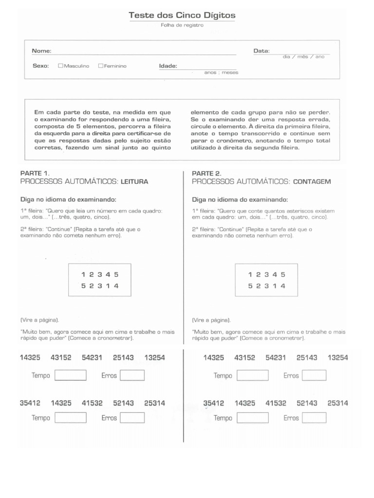 Teste FDT | PDF