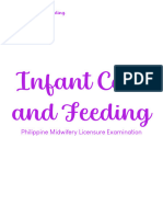 Infant Care and Feeding: Philippine Midwifery Licensure Examination