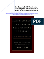 Luthers The Church Held Captive in Babylon Latin English Edition With A New Translation and Introduction Janz Full Chapter