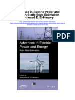 Download Advances In Electric Power And Energy Static State Estimation Mohamed E El Hawary full chapter