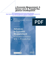 Advances in Economic Measurement A Volume in Honour of D S Prasada Rao Duangkamon Chotikapanich Full Chapter