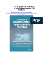Download Advances In Business Statistics Methods And Data Collection Ger Snijkers full chapter