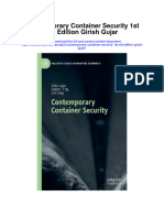 Download Contemporary Container Security 1St Ed Edition Girish Gujar full chapter