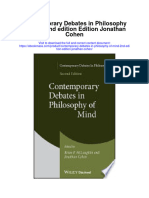 Download Contemporary Debates In Philosophy Of Mind 2Nd Edition Edition Jonathan Cohen full chapter