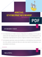 Module 5  SOCIAL ENTREPRENEURSHIP