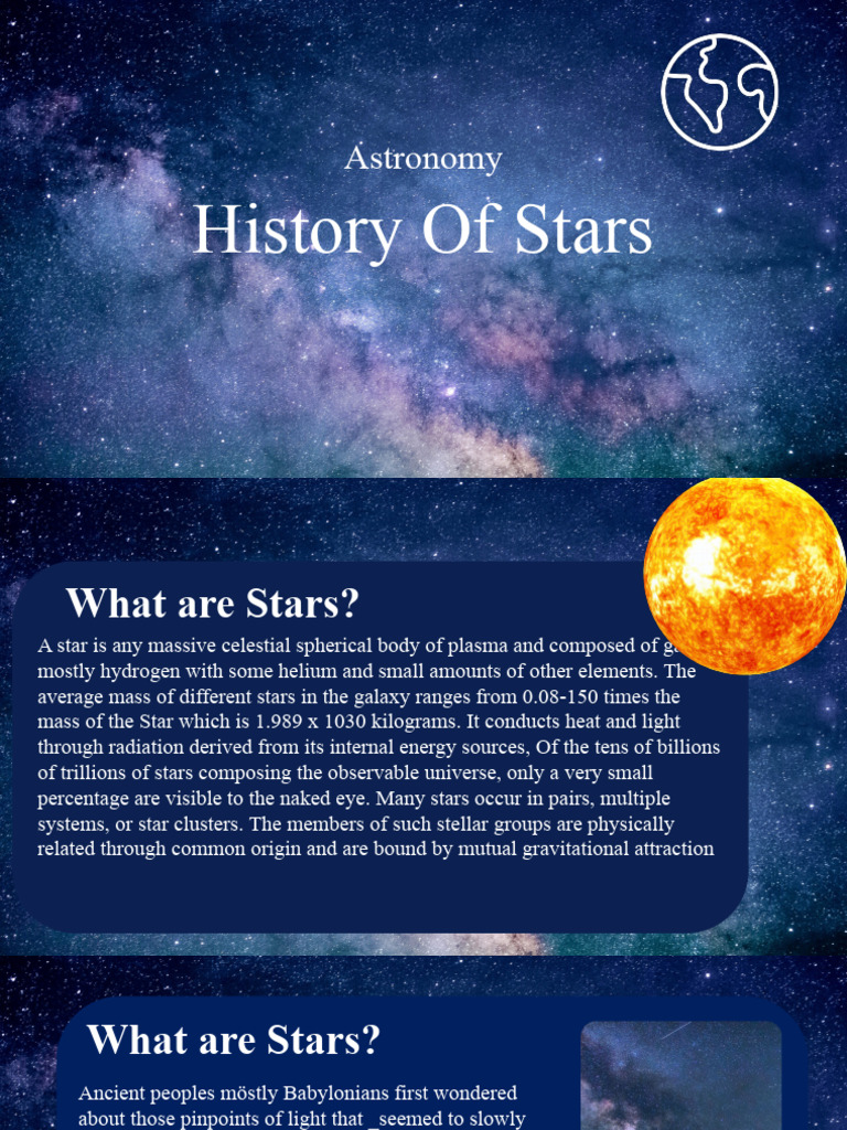 Overview of Stellar History and Types | PDF | Stars | Sun