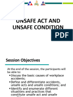 Unsafe Act - Unsafe Condition