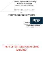 Powerpoint Presentation On: Theft Detection System