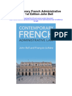 Download Contemporary French Administrative Law 1St Edition John Bell full chapter