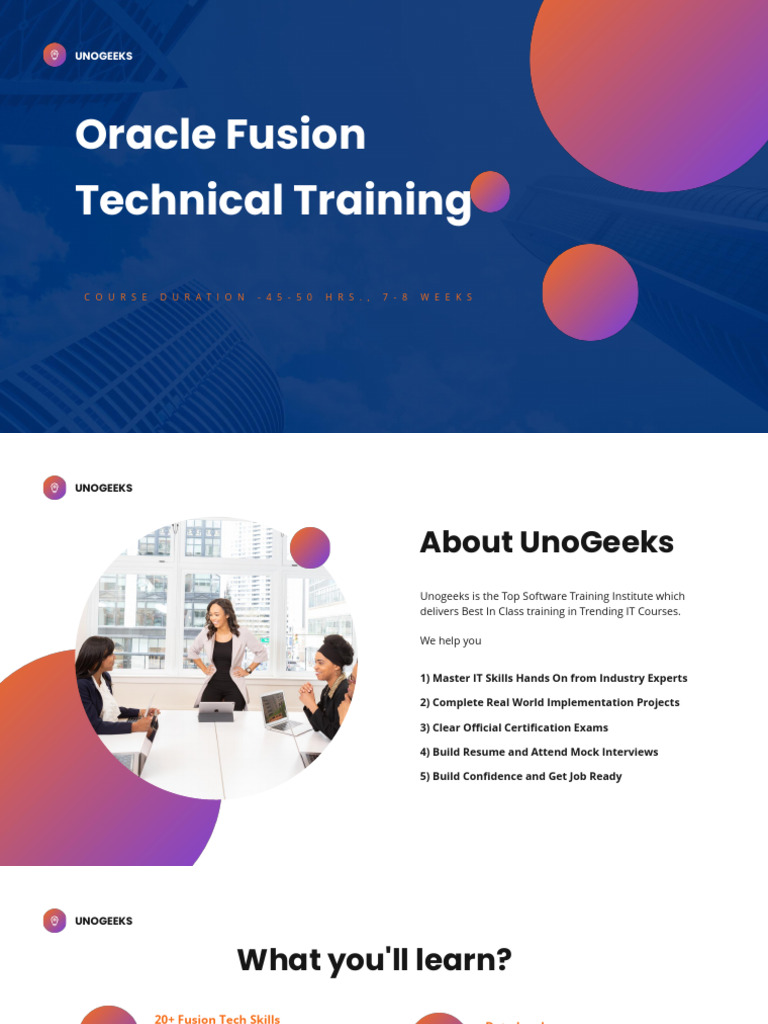 Oracle Fusion Technical Training Overview | PDF | Oracle Corporation ...