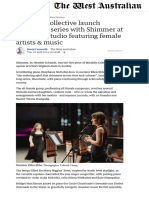 Mirabilis Collective Launch Illuminate Series With Shimmer at Wigmore Studio Featuring Female Artists & Music_Review_The West Australian