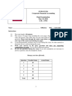 MIT 15.501/15.516 Corporate Financial Accounting Final Exam