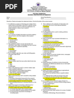 Pre-Final Examination III With Answer