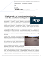 Estudios Sobre El Impacto Sociocultural Del Corte Del Atuel en El Oeste Pampeano - Universidad Nacional de La Pampa