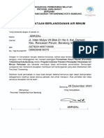 Formulir Surat Pernyataan Berlangganan Air Minum (Perumda Tirtawening Kota Bandung)