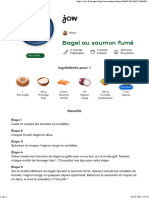 Jow - Imprimer Recette Bagel Au Saumon Fumé
