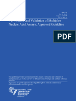 Verification and Validation of Multiplex PCR CLSI