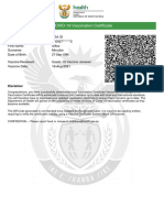 Sifiso Vaccination Certificate