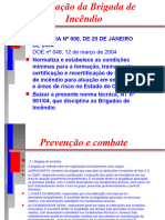 BRIGADA DE INCÊNDIO - Apresentação PowerPoint