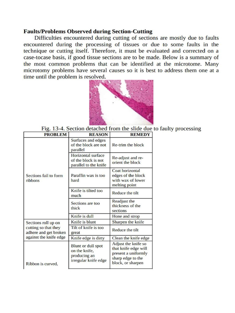 Faults Observed During Section Cutting | PDF
