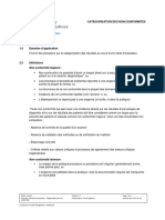 Document de Principe - Catégorisation Des Non-Conformités