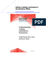 Understanding Ludwig Lachmanns Economics Stein All Chapter