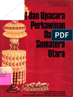 Adat Dan Upacara Perkawinan Daerah Sumatera Utara