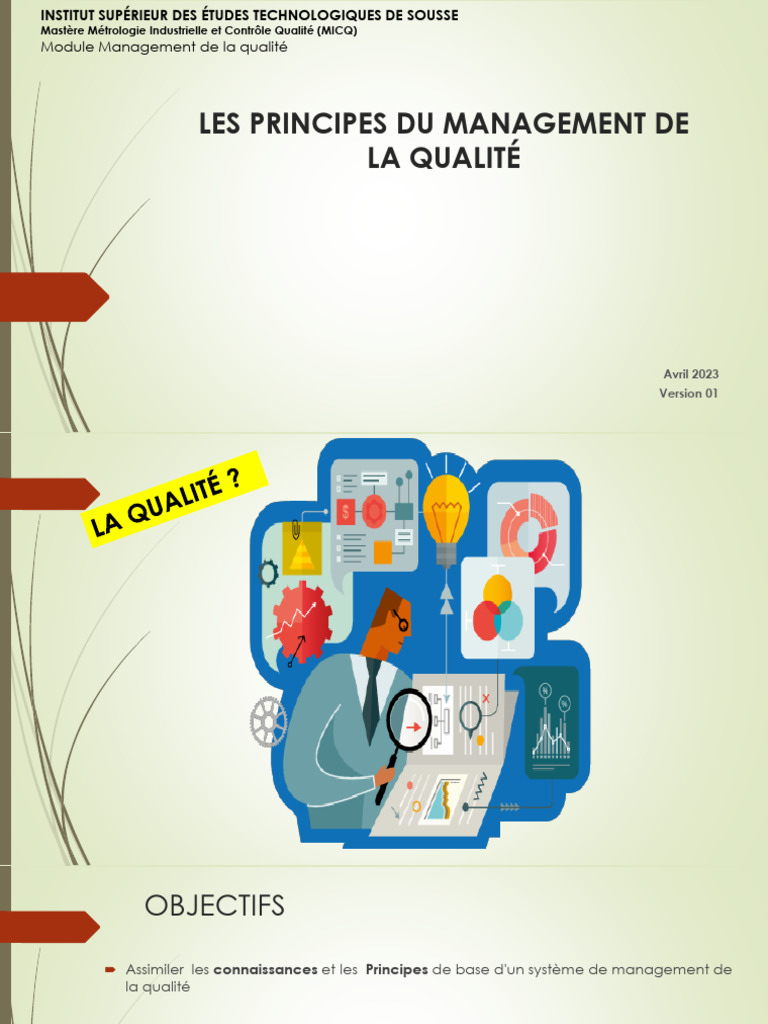 Principes du Management de la Qualité | PDF | Management de la qualité ...