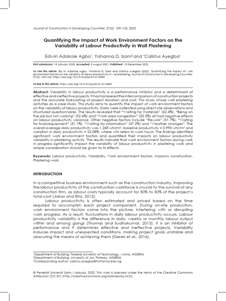 Quantifying The Impact of Work | PDF | Workforce Productivity | Labour ...