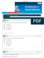 1º Simulado - Cálculo Diferencial e Integral III Wagner