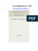 Download Adventures In Biophysics A V Hill full chapter