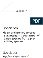 Speciation