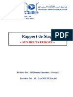 Rapport Du Stage Oumaima