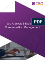 Job Analysis Evaluation Compensation Management 491681893850616