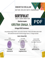 4 Sertifikat Kristina Sinaga KKG Dobana 1 Feb