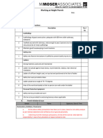 R 14 Height Work Permit Format