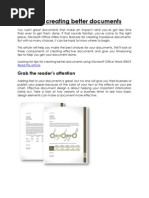 12 Tips For Creating Better Documents