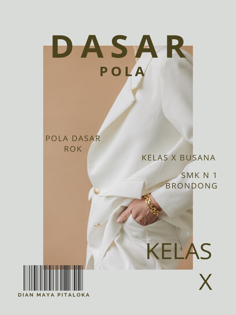 Dasar Pola Rok Wanita untuk SMK | PDF