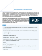 Exponenetial and Poisson Problems