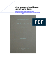 The Complete Works of John Gower Volume 3 John Gower Full Chapter