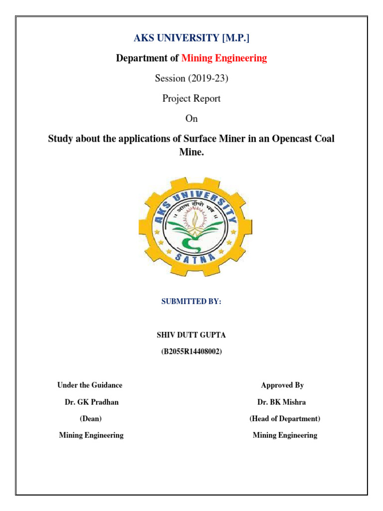 Surface Miner Document Pdf Strength Of Materials Mining
