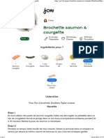 Jow - Imprimer Recette Brochette Saumon & Courgette