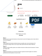Jow - Imprimer Recette Brioche Banane, Glace & Caramel