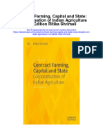 Contract Farming Capital and State Corporatisation of Indian Agriculture 1St Edition Ritika Shrimali Full Chapter