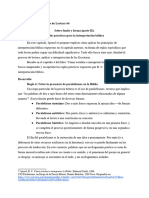 Sobre Fondo y Forma: Reglas Prácticas para La Interpretación Bíblica