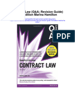 Contract Law Qa Revision Guide 3Rd Edition Marina Hamilton Full Chapter