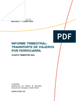 Informe Trimestral: Transporte de Viajeros Por Ferrocarril: Cuarto Trimestre 2023